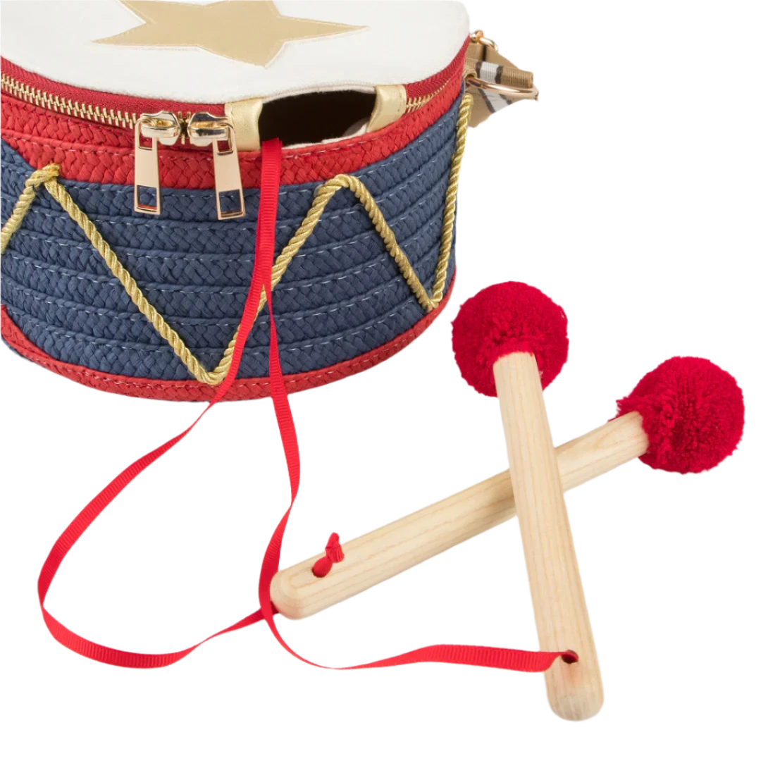 Meri Meri Christmas Fabric Drum Bag 19x14x19cm