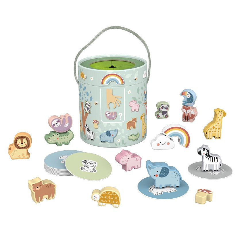 Wooden Sensory Perception Toy Set 32 Pieces Ages 3+ Tooky Toy