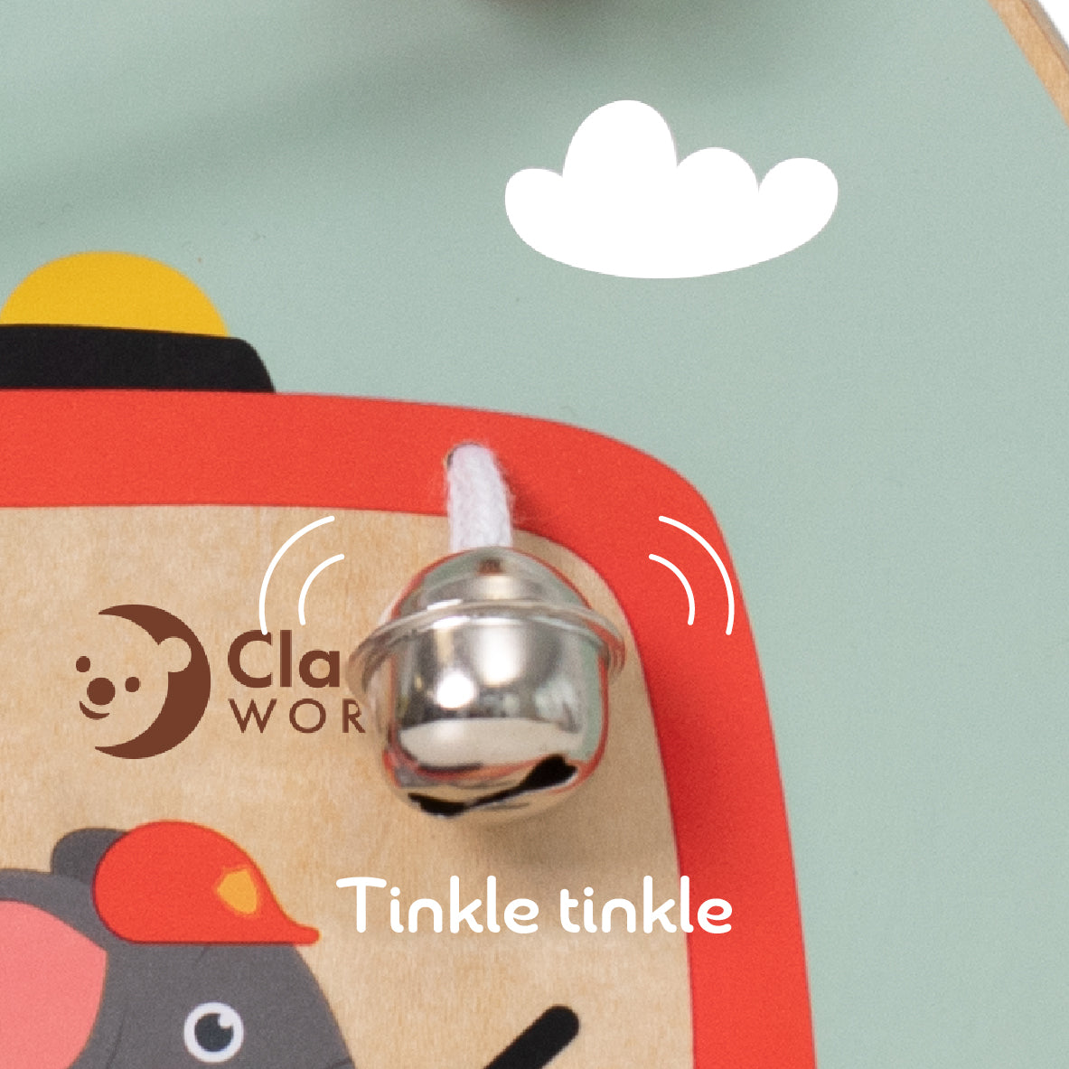 Wooden children's toy activity board Fire Truck 12+ months 