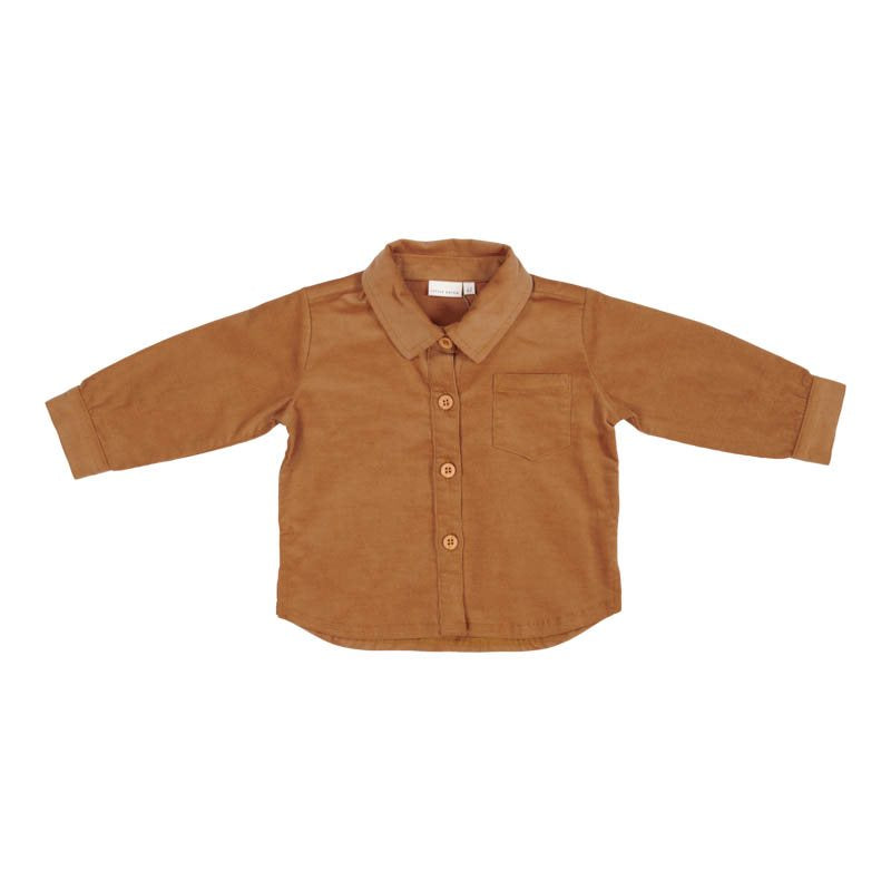 Kid's overshirt corduroy Almond 2-18m Little Dutch
