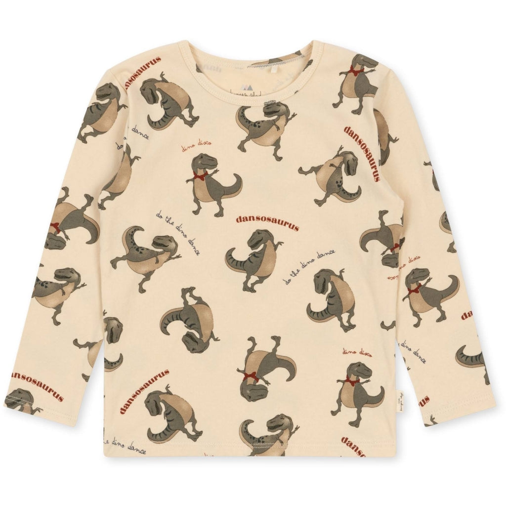 Παιδικό μακρυμάνικο μπλουζάκι από οργανικό βαμβάκι Dansosaurus 9M-2Y-Konges Slojd