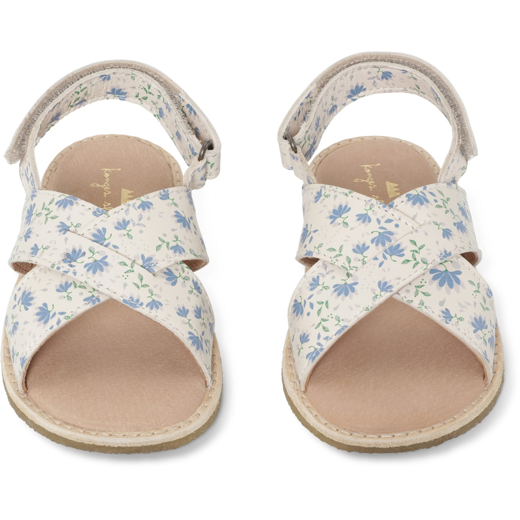 Kid's leather sandals with strap no 24-32 Konges Slojd