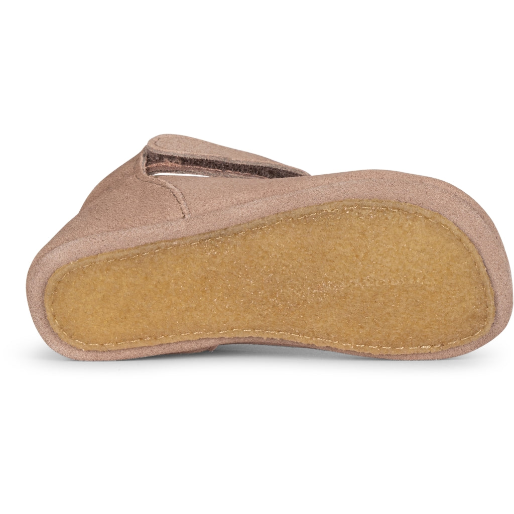 Παιδικά παπουτσάκια για το σπίτι δερμάτινες παντοφλίτσες Coco size 20-28 Konges Slojd