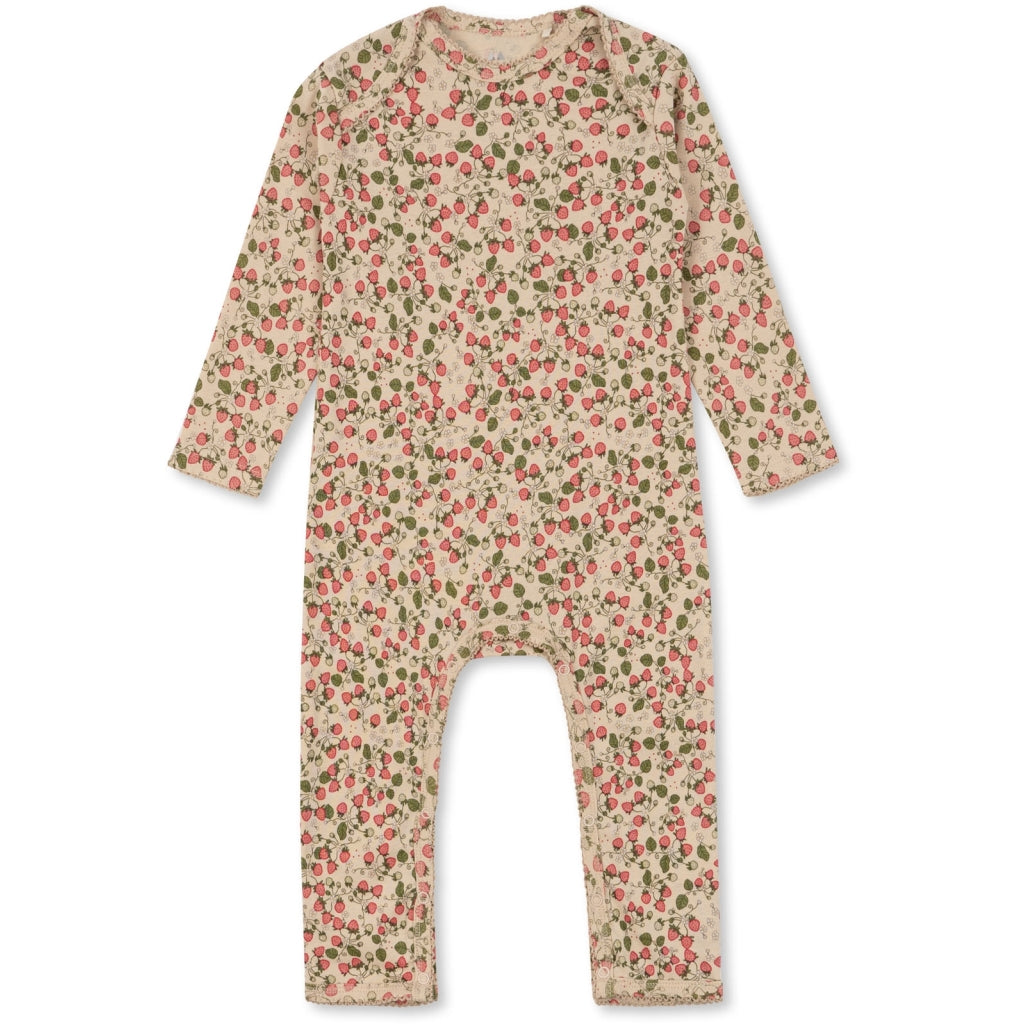 Konges Sjold. Classic Onesie Gots Strawberry Fields 9M-3Y