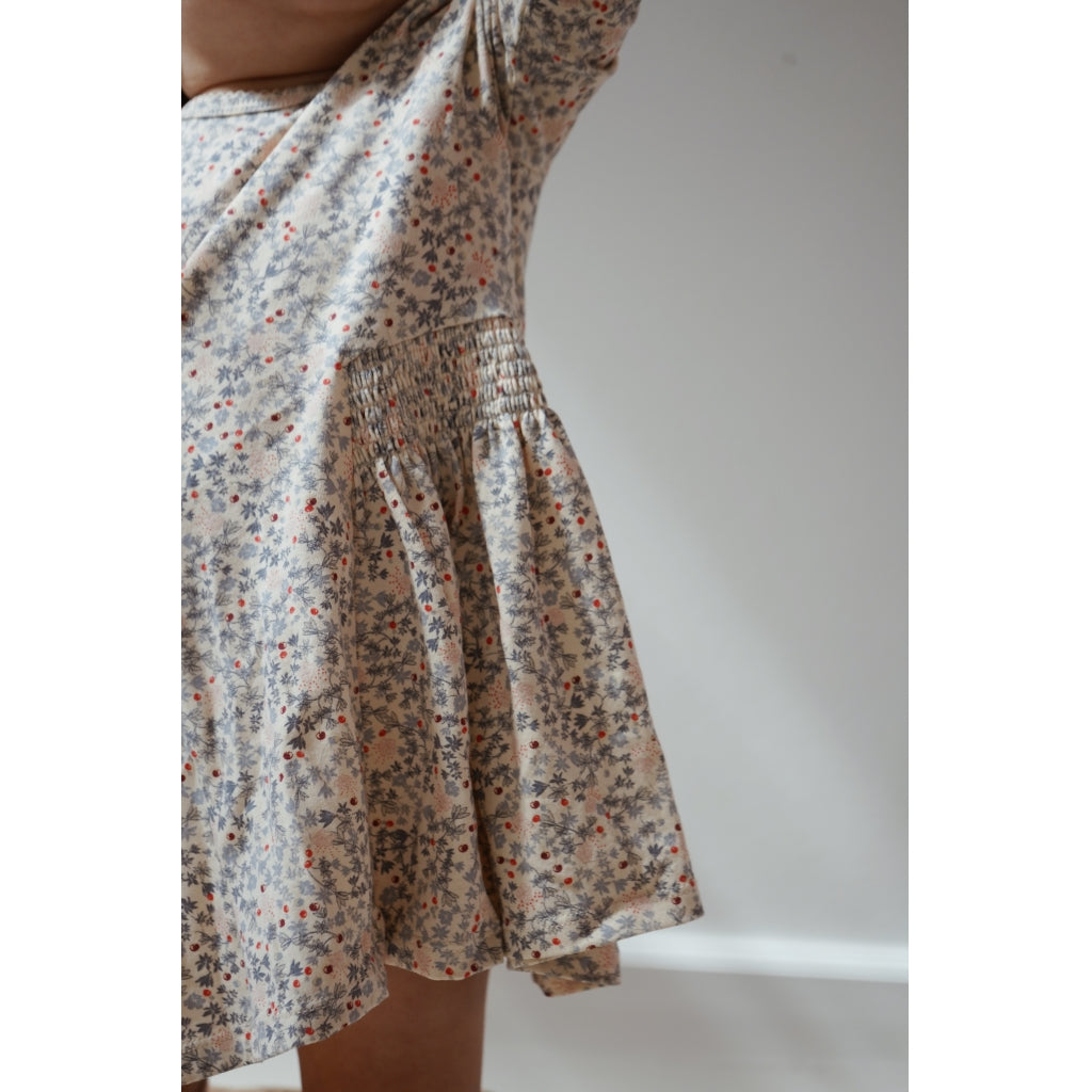 Παιδικό βαμβακερό φόρεμα Rose Hip Blue 12 μηνών Konges Slojd