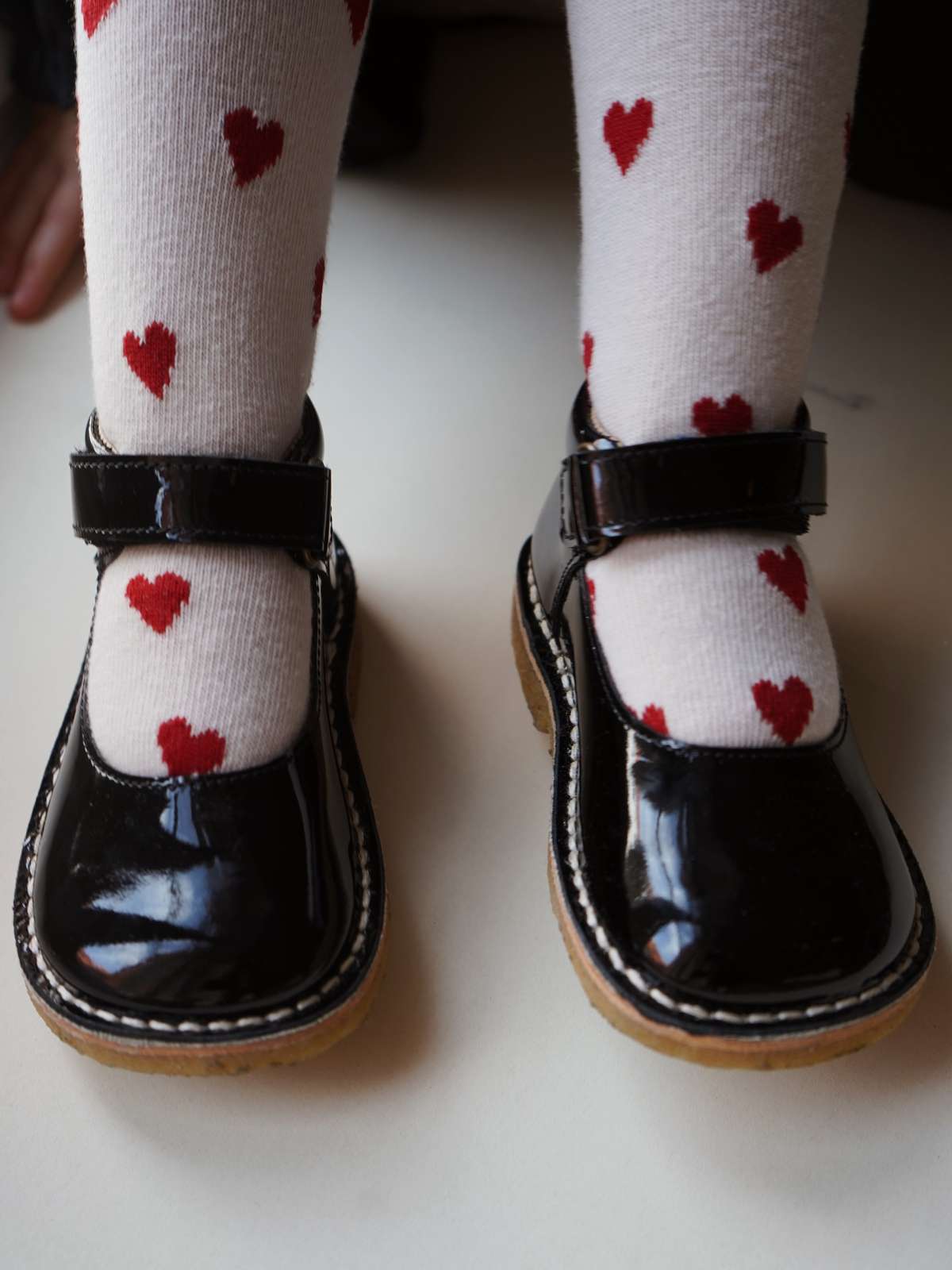 Kid's leather tutu patent shoe Sizes 21-31 black Konges Slojd