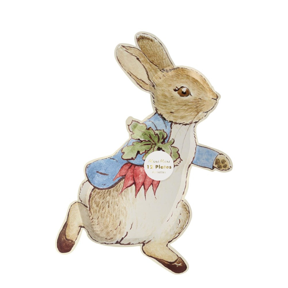 Παιδικό πιάτο φαγητού για πάρτι Peter Rabbit and Friends Meri Meri 22.9x30.5cm 12τμχ