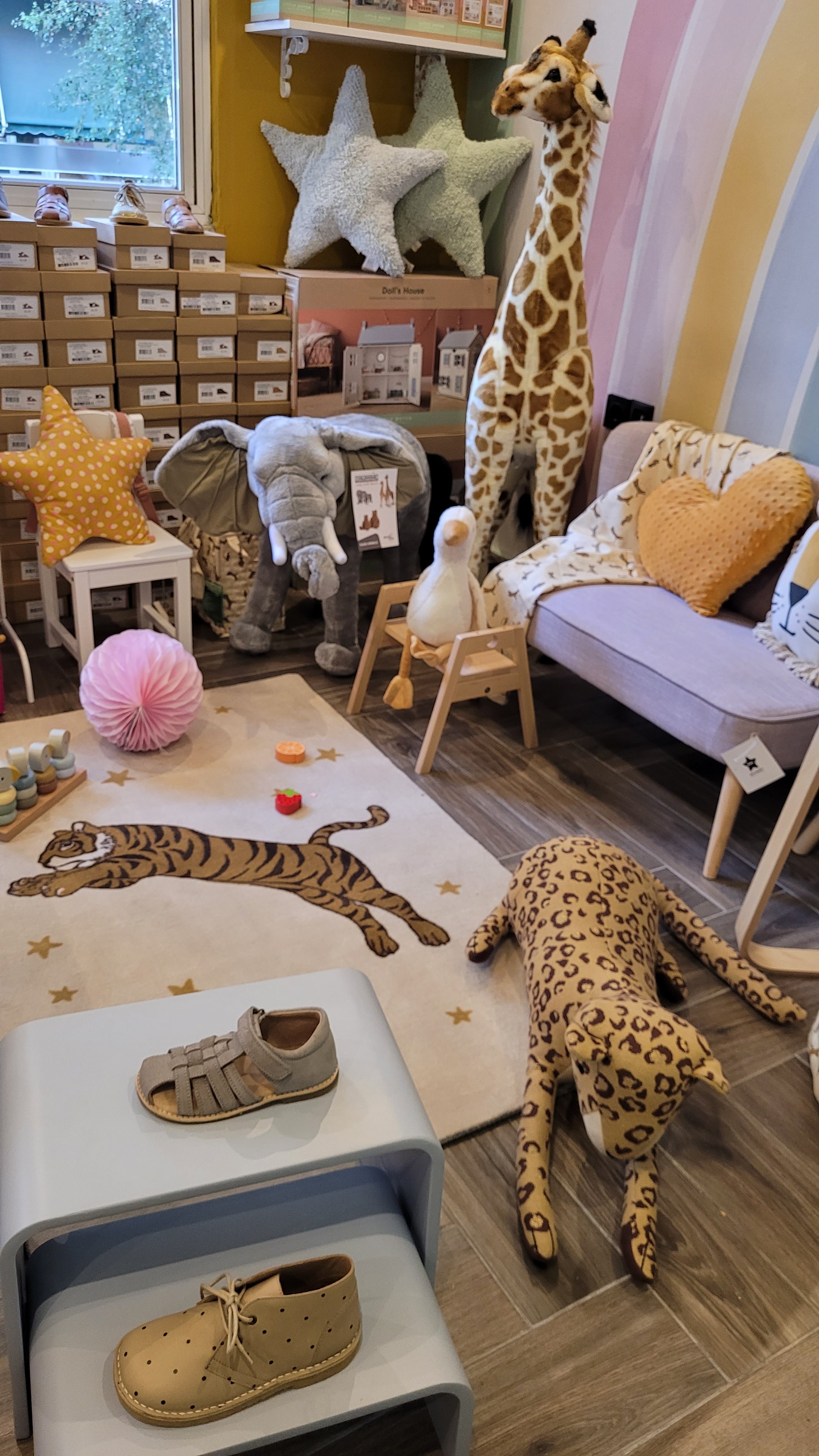 Kid's suede strap sandal Cognac no 22-30 Konges Slojd