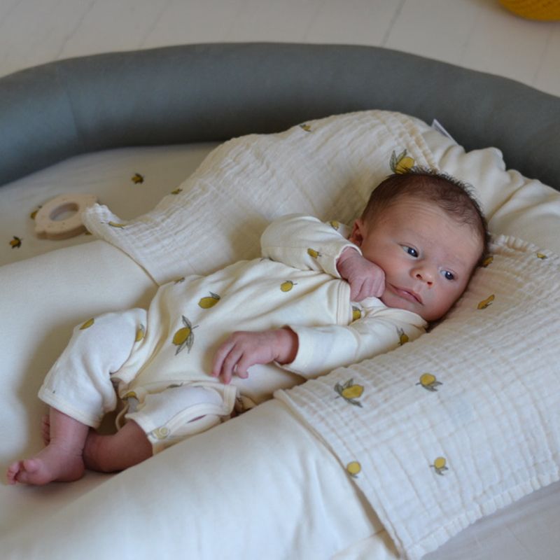 Organic cotton baby onesie 9M-3Y Lemon Konges Slojd