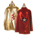 Great Pretenders Double Sided Superhero Cape Gold-Red 4-6 Years