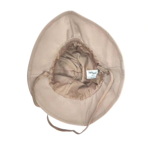 Babymocs Linen hat - Latte newborn-9years