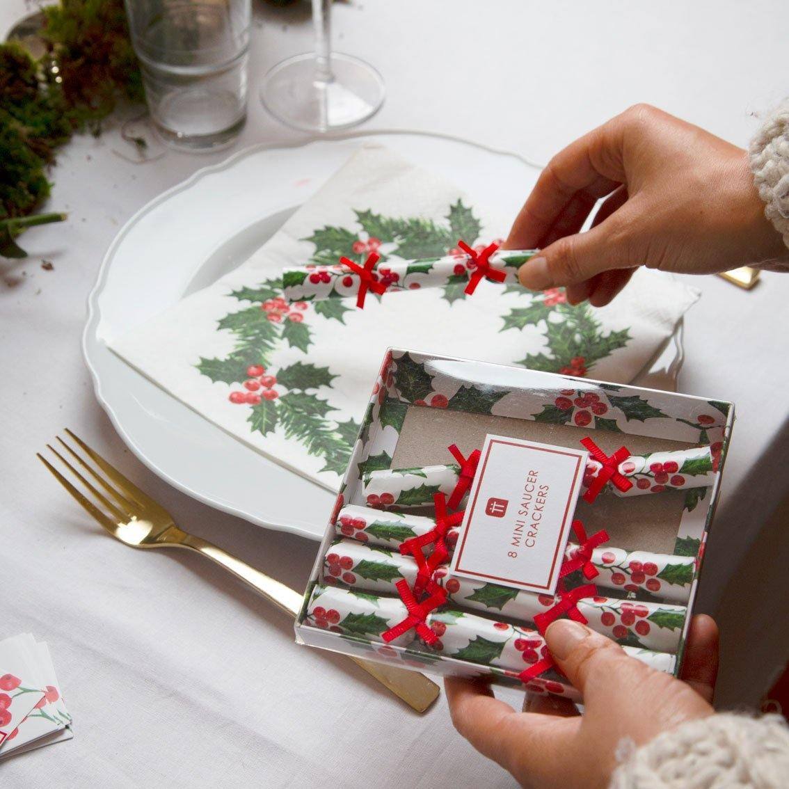 Χριστουγεννιάτικα crackers γκι -Talking Tables