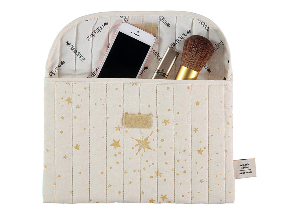 Bagatelle pouch gold stella natural New Elements Nobodinoz