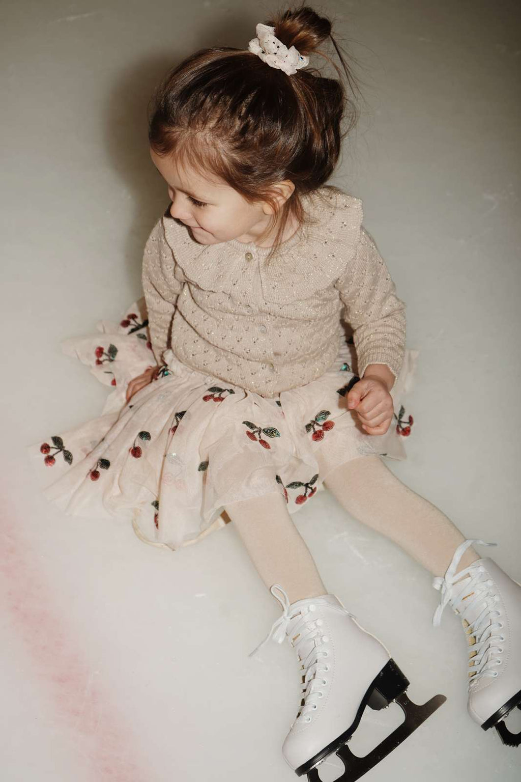 Παιδική Φούστα από τούλι και κέντημα με παγιέτες κερασάκια 9 μηνών έως 9 ετών  Konges Slojd