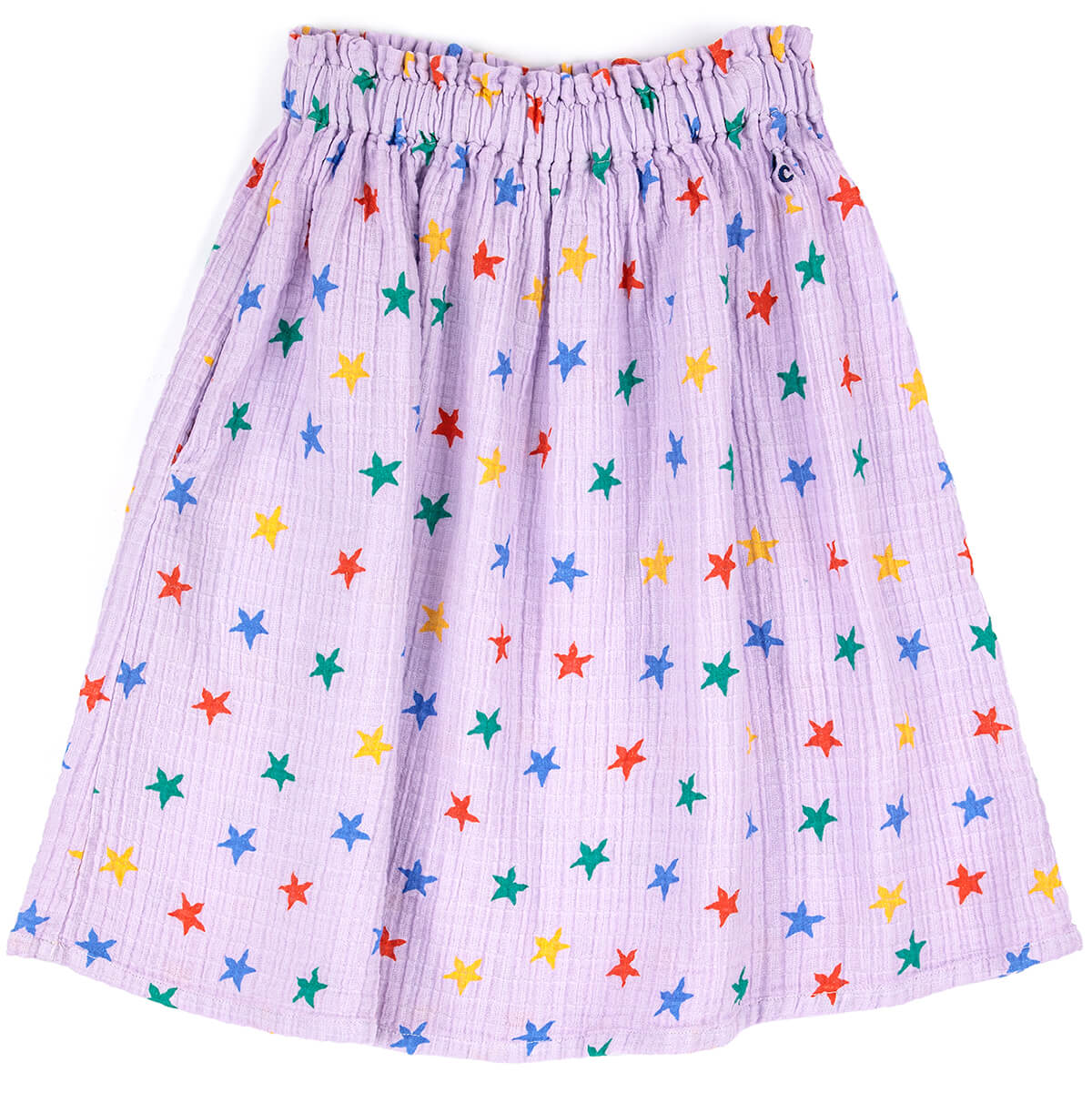 Kid's organic cotton midi stars skirt 2-11Y  Bobo Choses