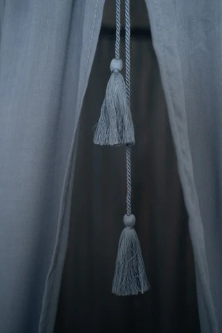 Υφασμάτινη κουνουπιέρα κρεβατιού Pure Blue 240x54cm Little Dutch