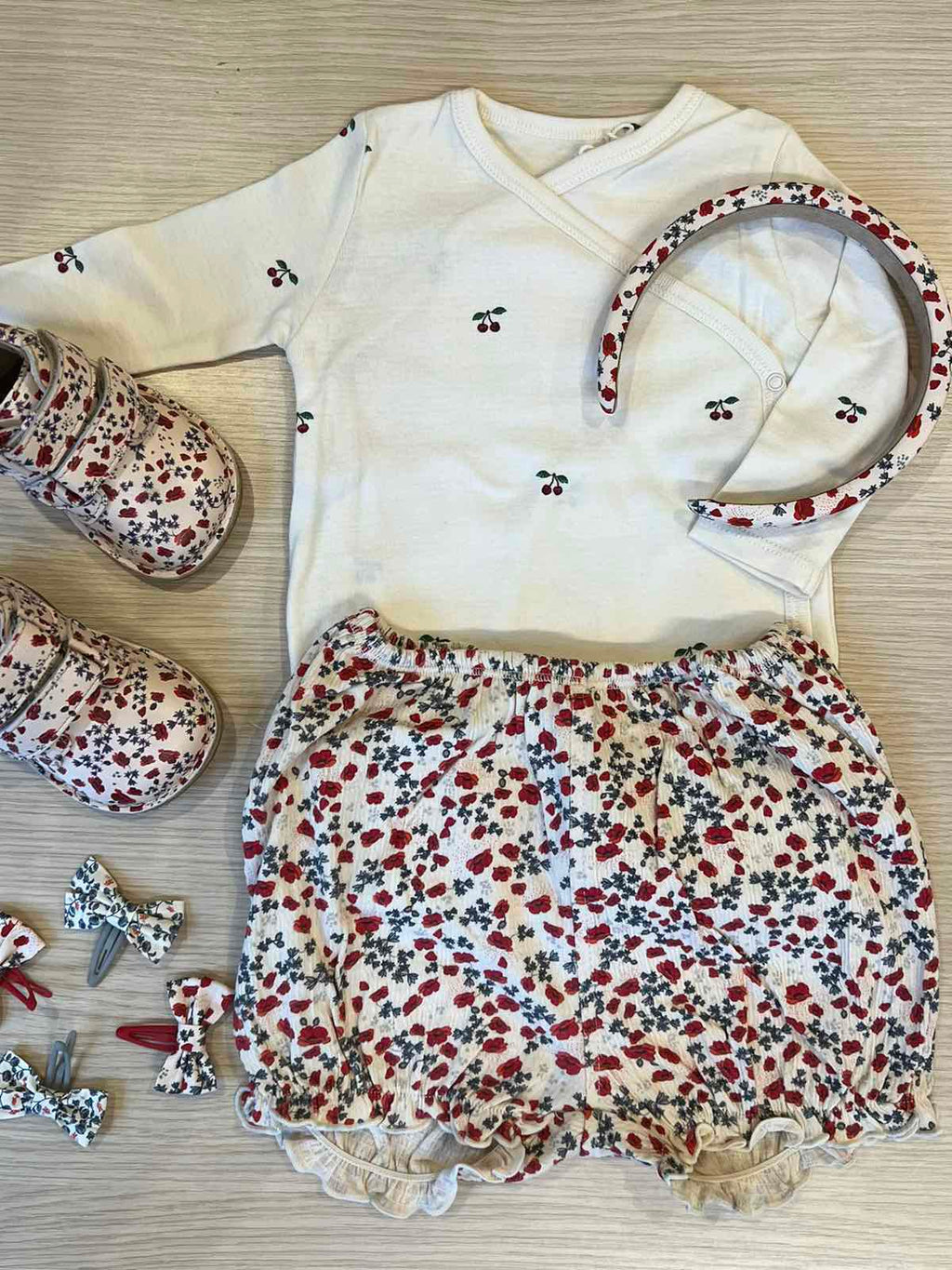 Βρεφικό βαμβακερό σορτσάκι Poppy 0-18 μηνών Konges Slojd