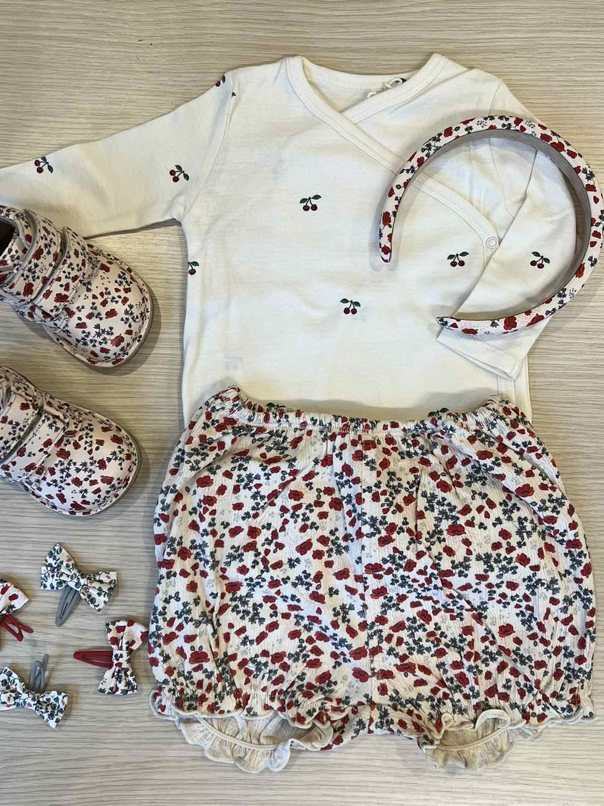 Βρεφικό βαμβακερό σορτσάκι Poppy 0-18 μηνών Konges Slojd