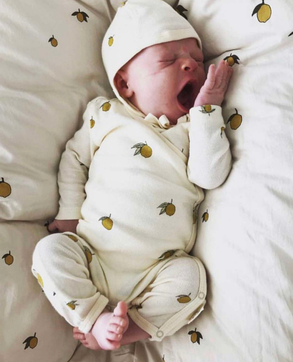 Organic cotton baby onesie 9M-3Y Lemon Konges Slojd