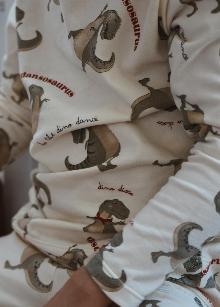 Παιδικό μακρυμάνικο μπλουζάκι από οργανικό βαμβάκι Dansosaurus 9M-2Y-Konges Slojd