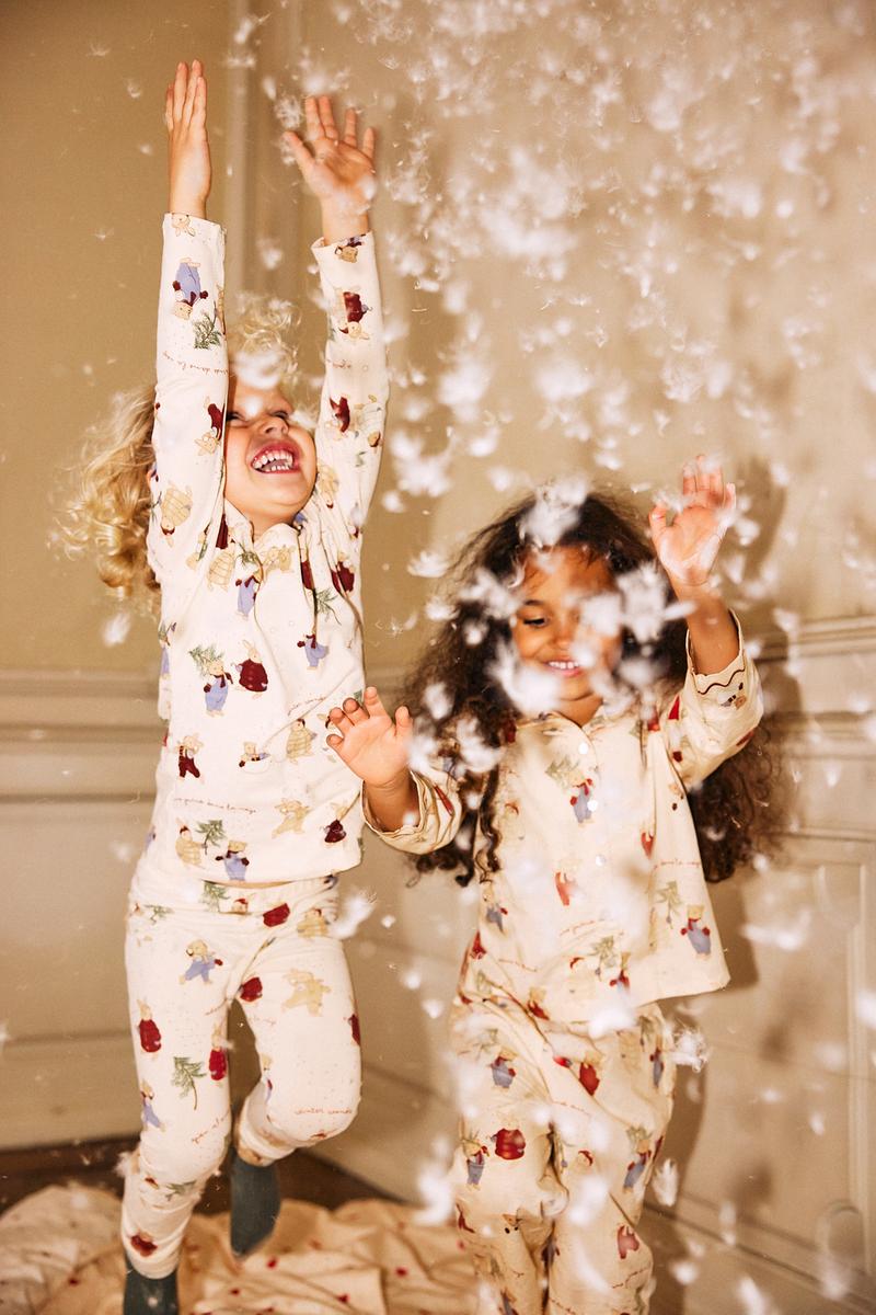 Σετ Χριστουγεννιάτικες Παιδικές Πιτζάμες πολύχρωμες Jour d'hiver 9 μηνών - 10 ετών Konges Slojd