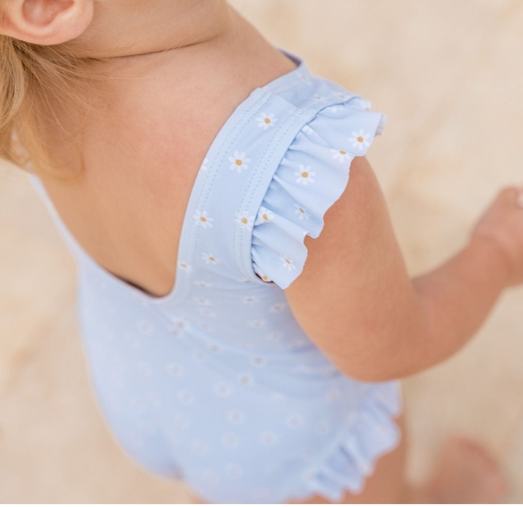 Παιδικό ολόσωμο μαγιό με βολάν για κορίτσια Daisy 3M Little Dutch