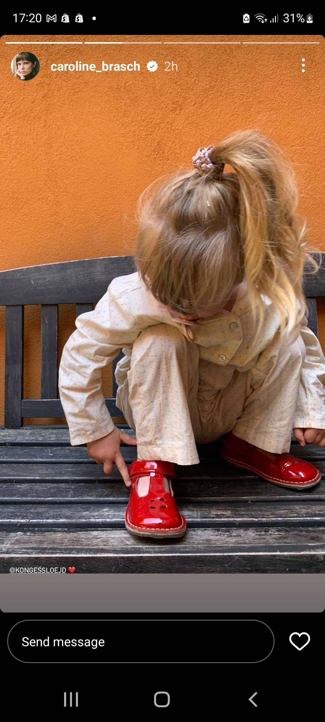 Kid's leather sandal- Pomodoro (No 24-30) Konges Slojd