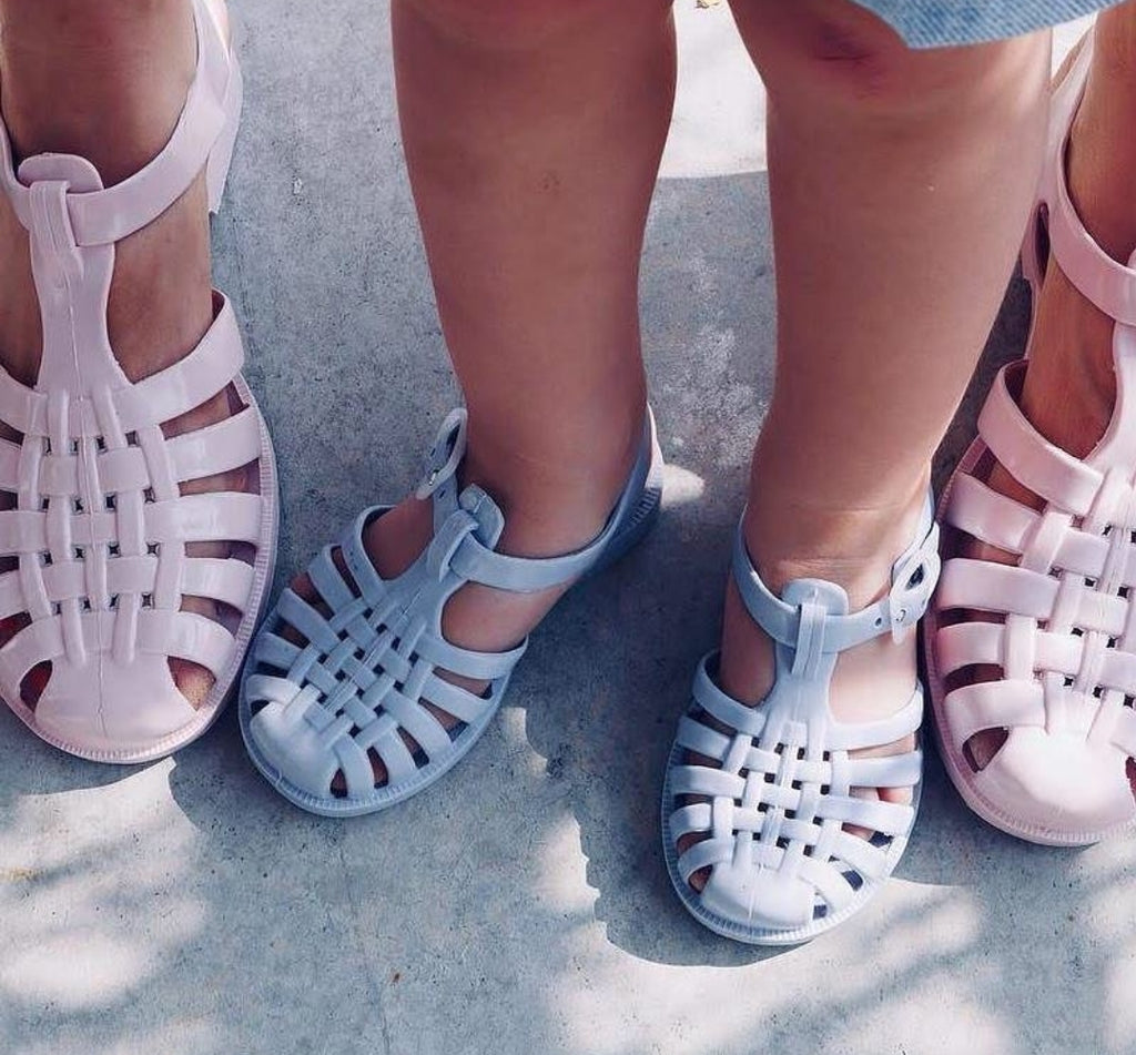 Sun Plastic Sandals-Blue Pastel (No 21-33) Meduse