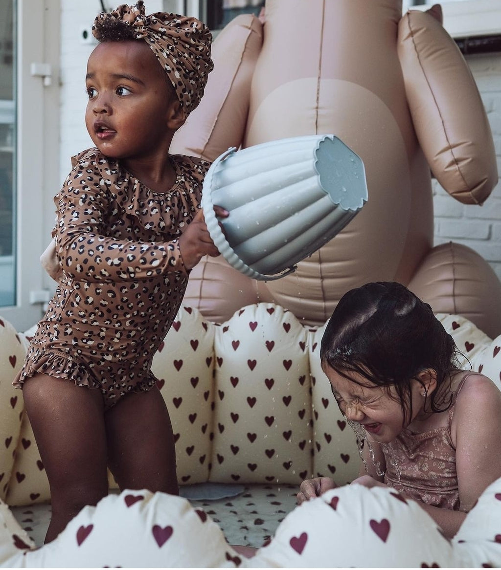 Παιδικό τουρμπάνι κολύμβησης με αντηλιακή προστασία UPV50 2Y-4Υ Leo Konges Slojd