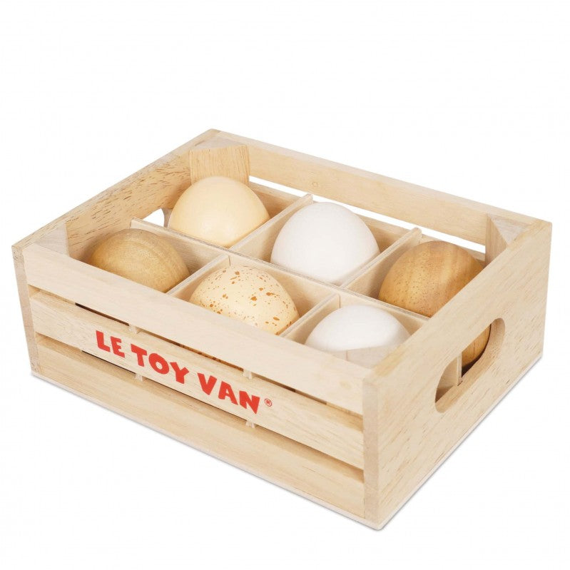 Farm Eggs Half Dozen Crate-Le Toy Van-TV190