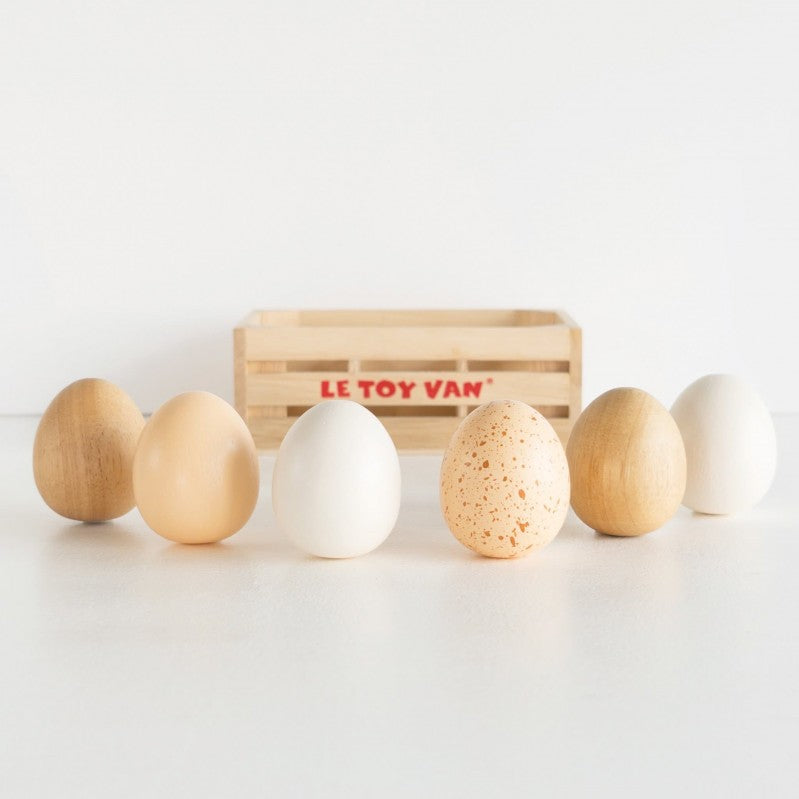 Farm Eggs Half Dozen Crate-Le Toy Van-TV190