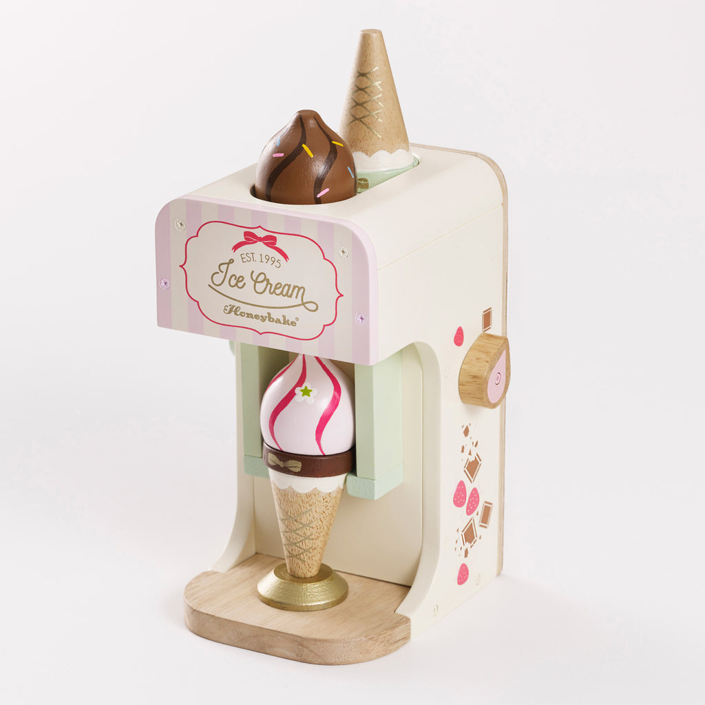 Wooden retro ice cream machine