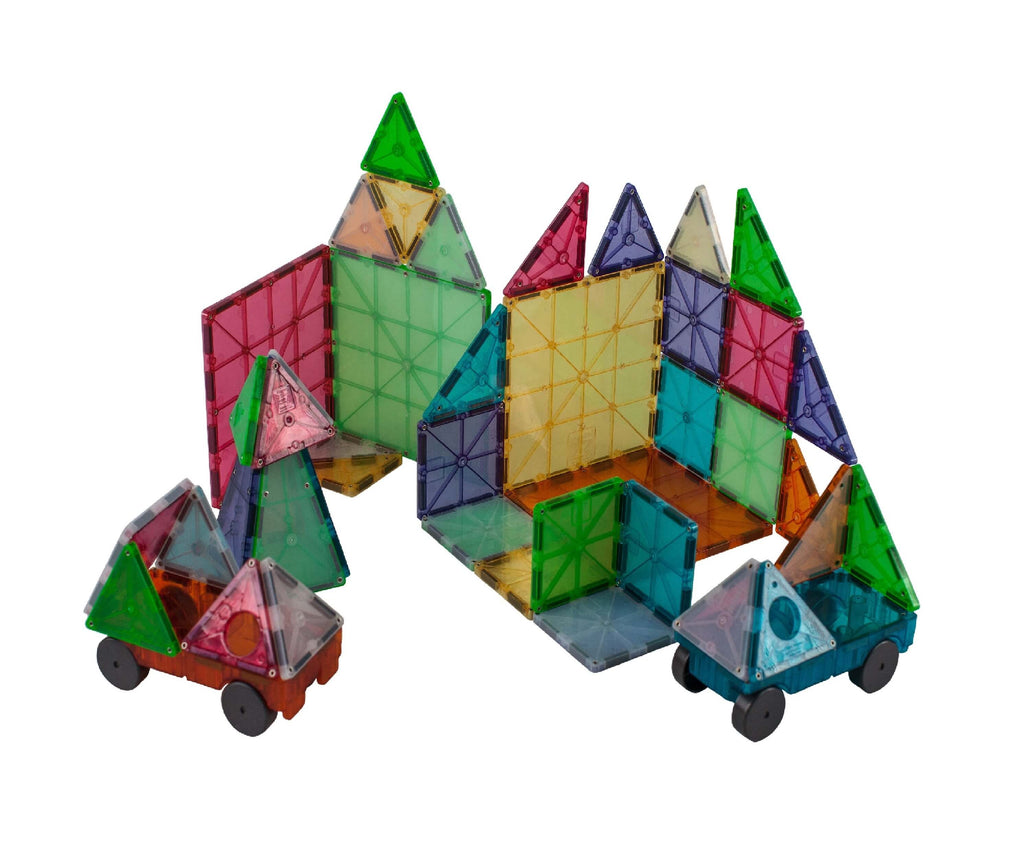 Magna-Tiles Grand Prix 50-Piece Set (Frost Colors)