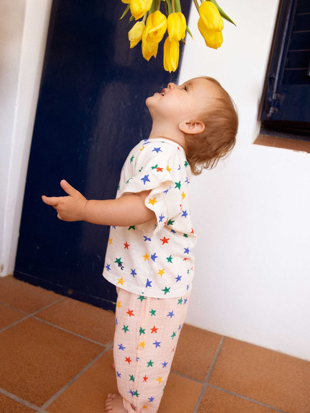 Baby's cotton light pin trousers -Bobo Choses-3M-2Y