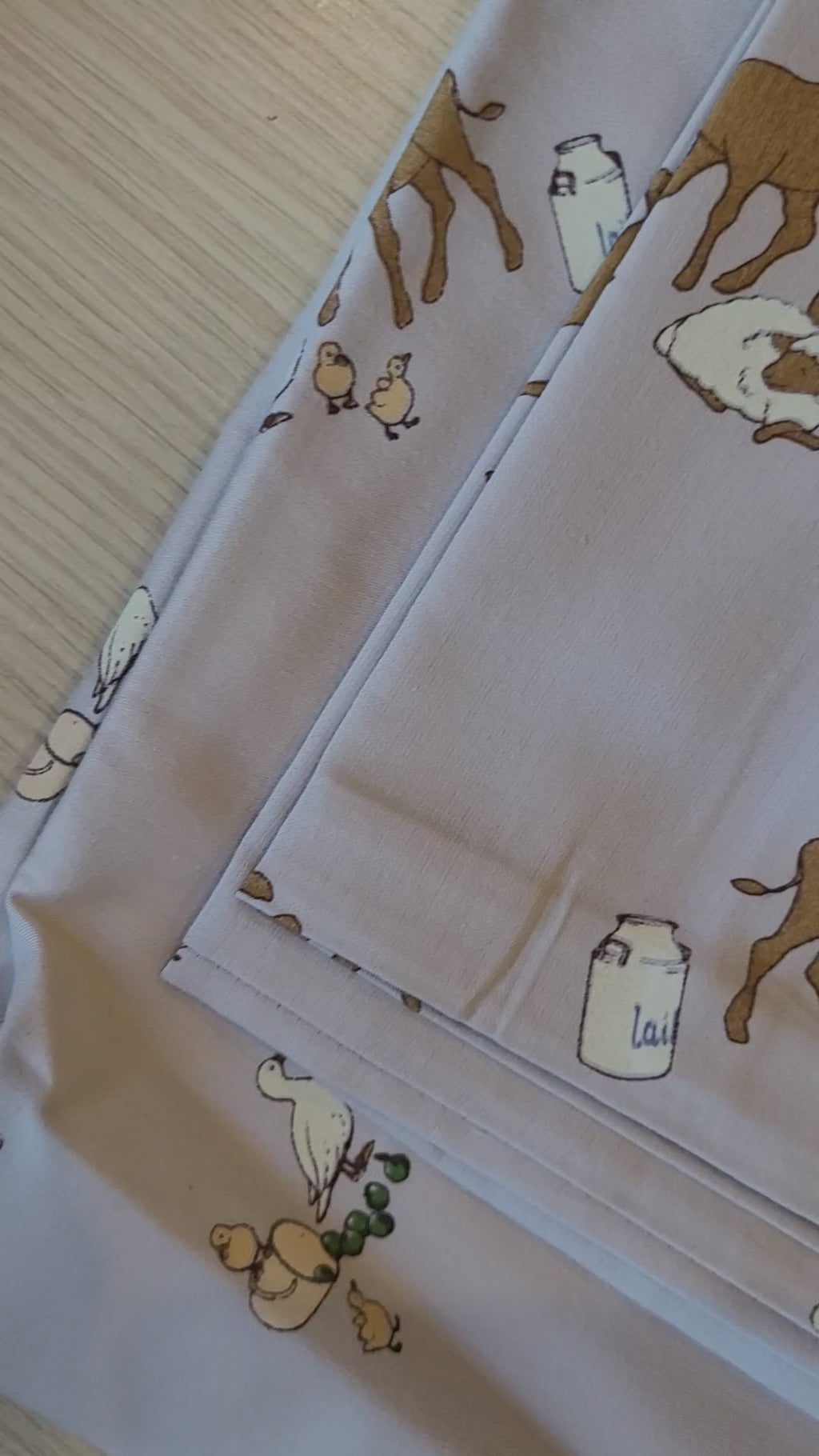 Junior bedding Farm blue Organic Cotton-140x100cm Konges Slojd