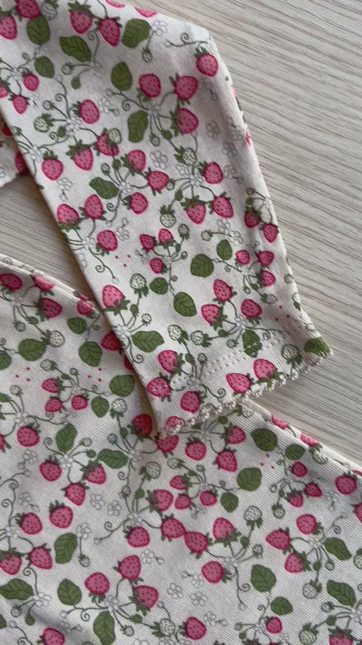 Konges Sjold. Classic Onesie Gots Strawberry Fields 9M-3Y