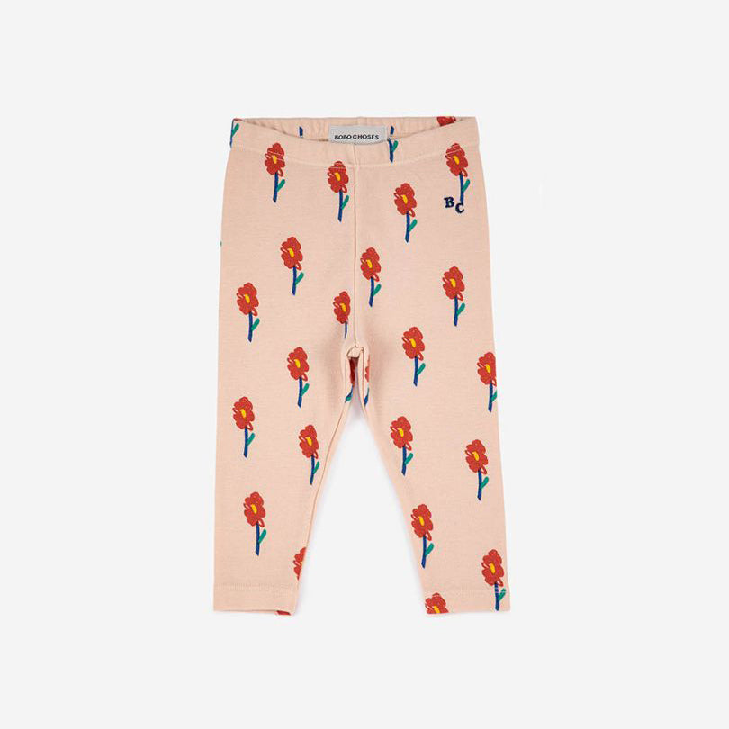 Bobo Choses Floral Baby Organic Cotton all over legging - 6 to 36 Months