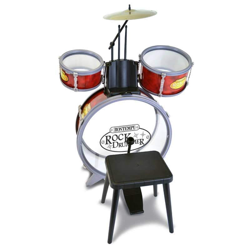 Bontempi 51 4504 Drum Set with Stool (4-Piece)