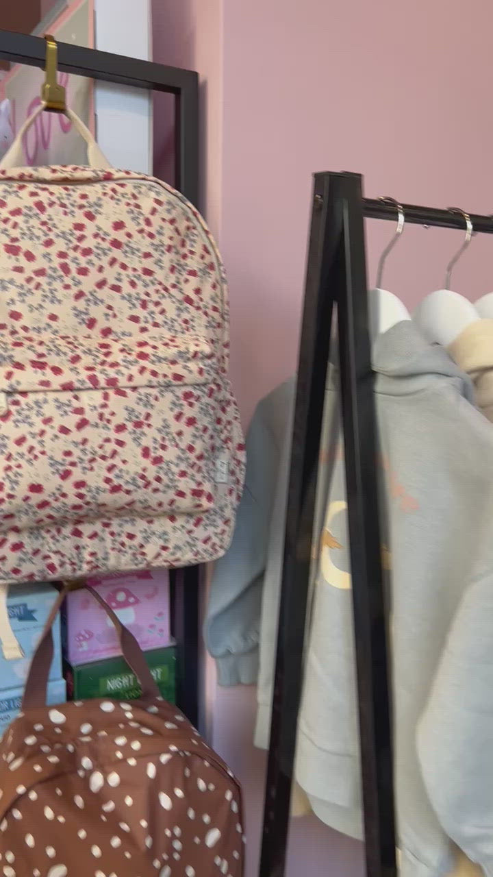 Παιδικό βαμβακερό φλοράλ φορμάκι με βολάν γιακά 6M-3Y Rose Hip Blue Konges Slojd