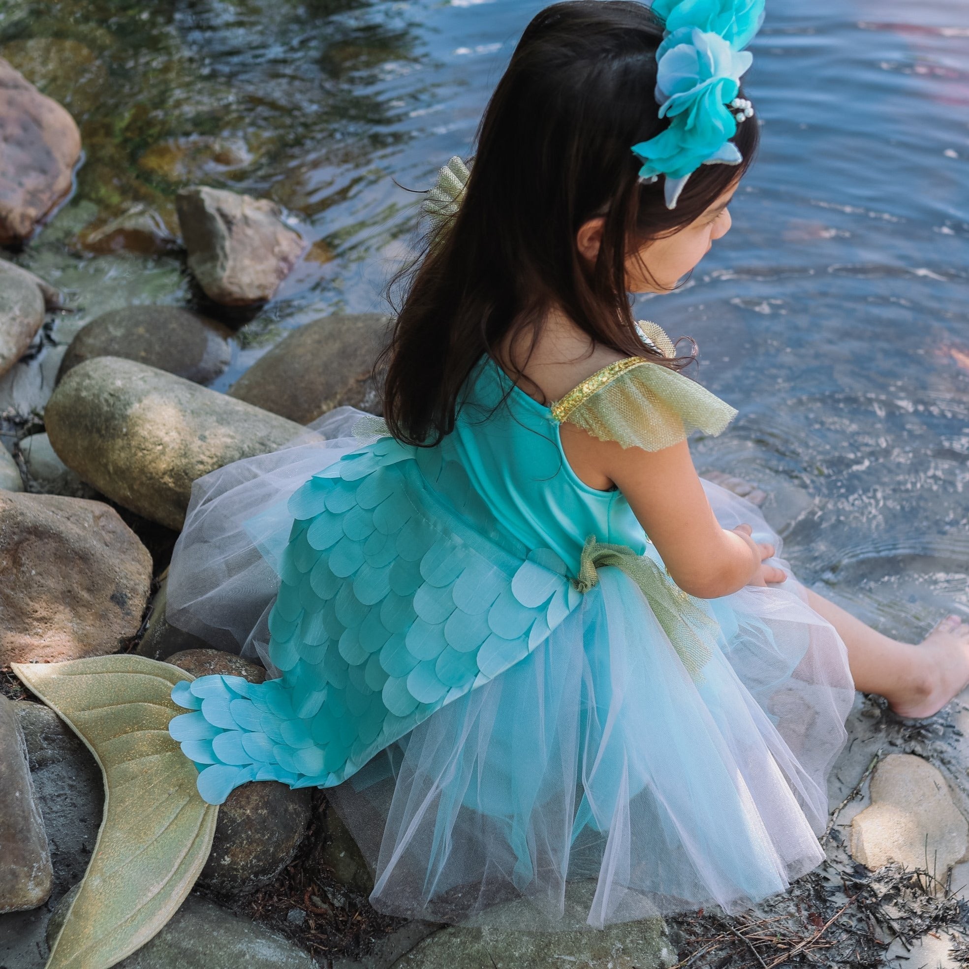 Παιδική στολή Φόρεμα Γοργόνας - Great Pretenders- 5-6 ετών