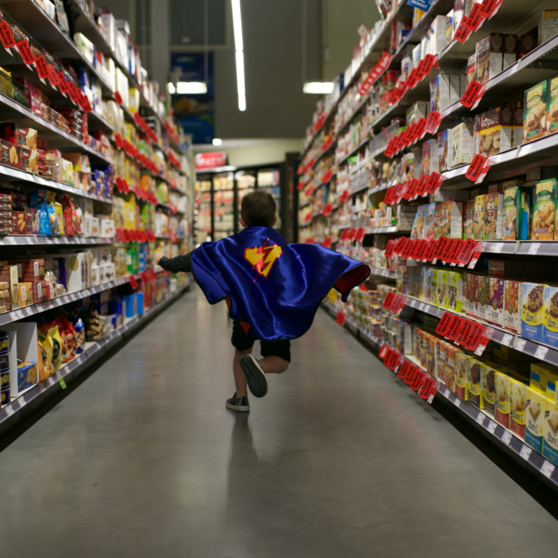 Flash-Spiderman double-sided cape-5-6 years