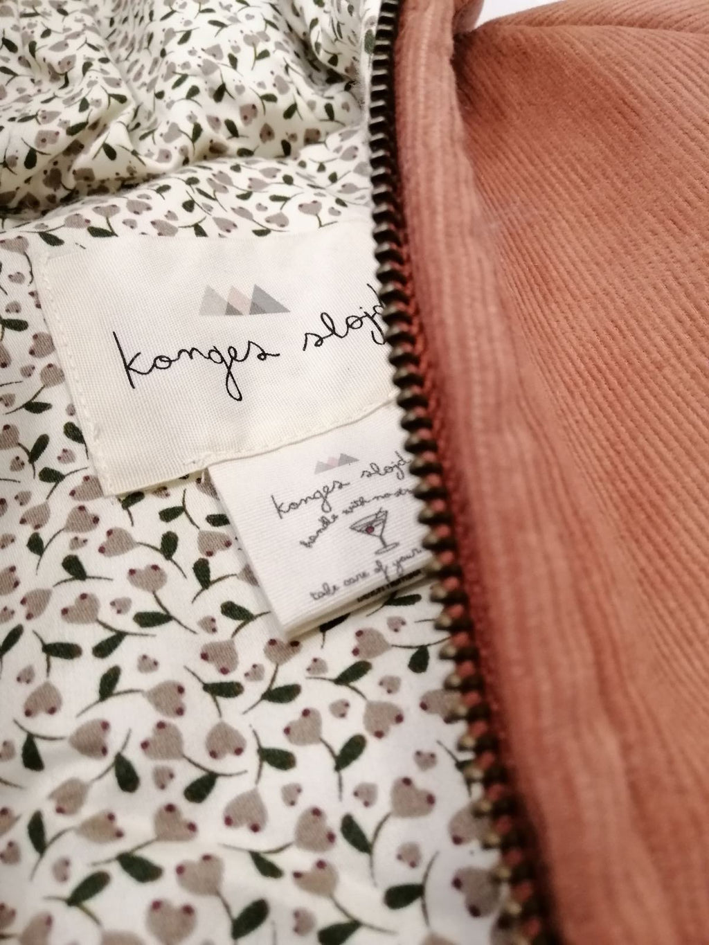 Παιδική ολόσωμη φόρμα Teddy από 100% οργανικό Βαμβάκι κοτλέ -18M - 3Y Apple Butter Konges Slojd