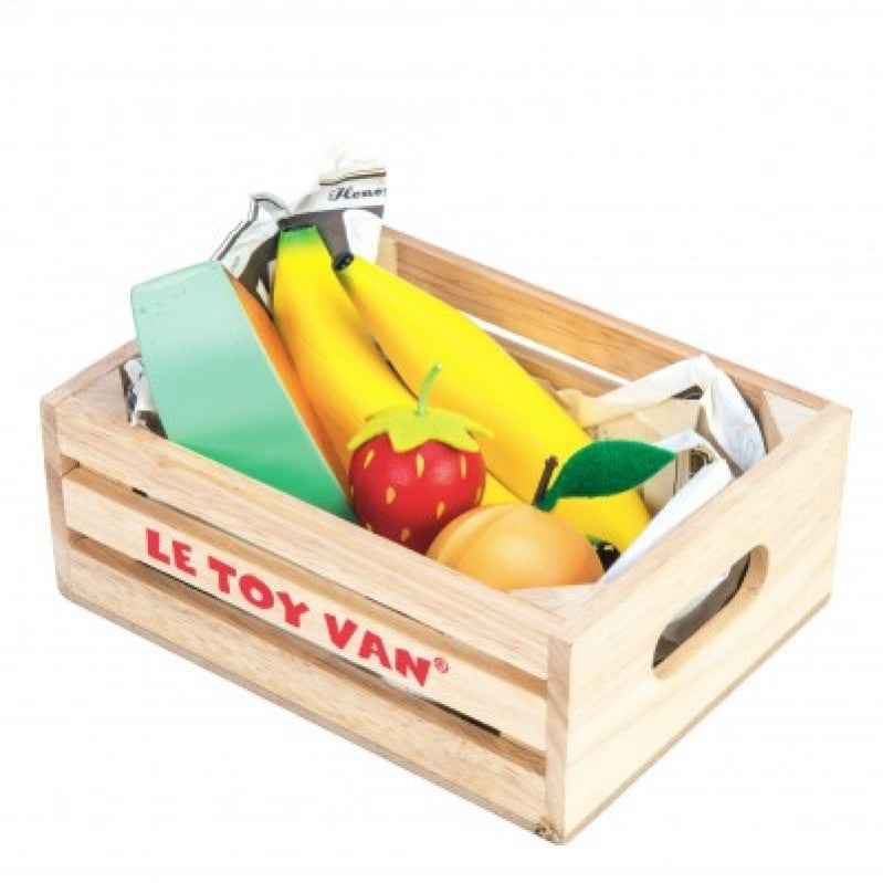 Le Toy Van wooden fuit basket crate set LTV-TV183