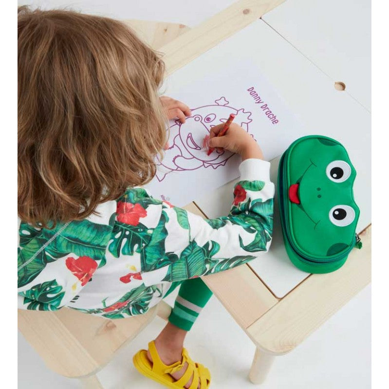 Παιδική Σχολική κασετίνα βάτραχος 20x8x5cm Affenzahn