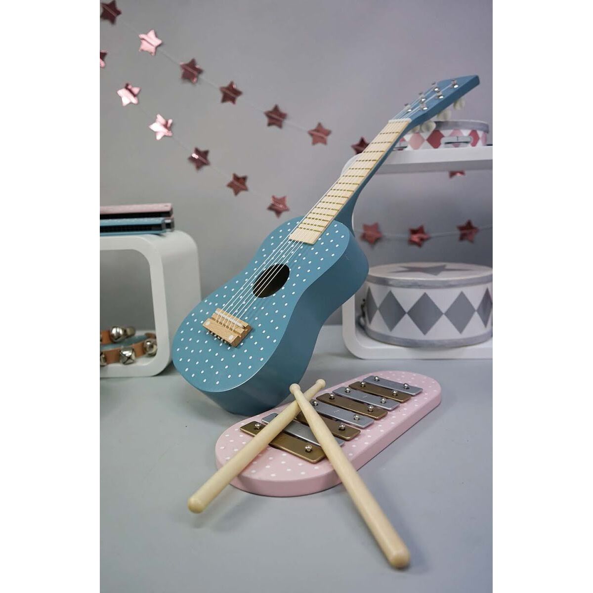 Wooden Children's Toy-Jabadabado Guitar Blue 55 x 18cm