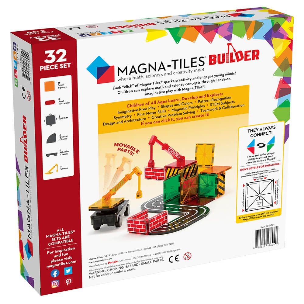 Magna-Tiles Builder 32-Piece Set