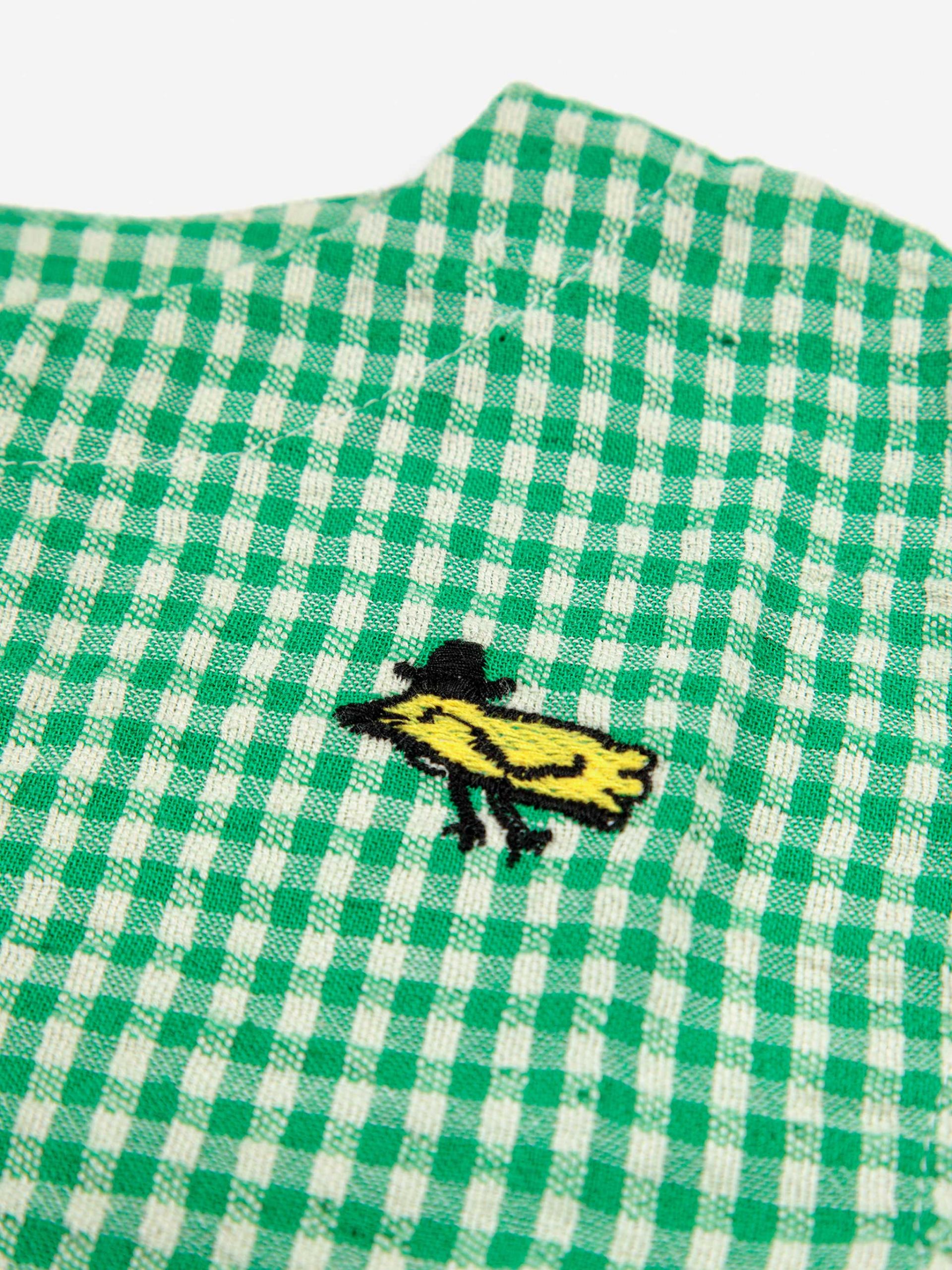 Baby's green vichy overall-Bobo Choses 3M-2Y