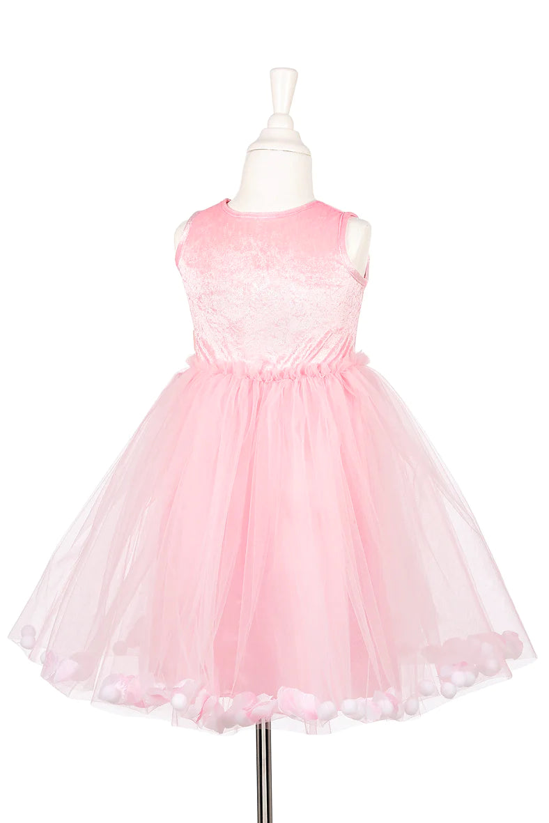 Παιδική στολή Ροζ Φόρεμα Κύκνος με τούλινη φούστα και πον πον 3-7 ετών