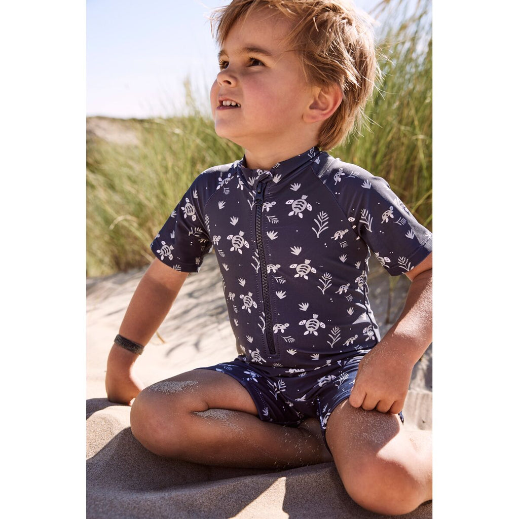 Παιδικό ολόσωμο μαγιό με προστασία UV50-Fresk Ocean Sea Green-3M-7Y