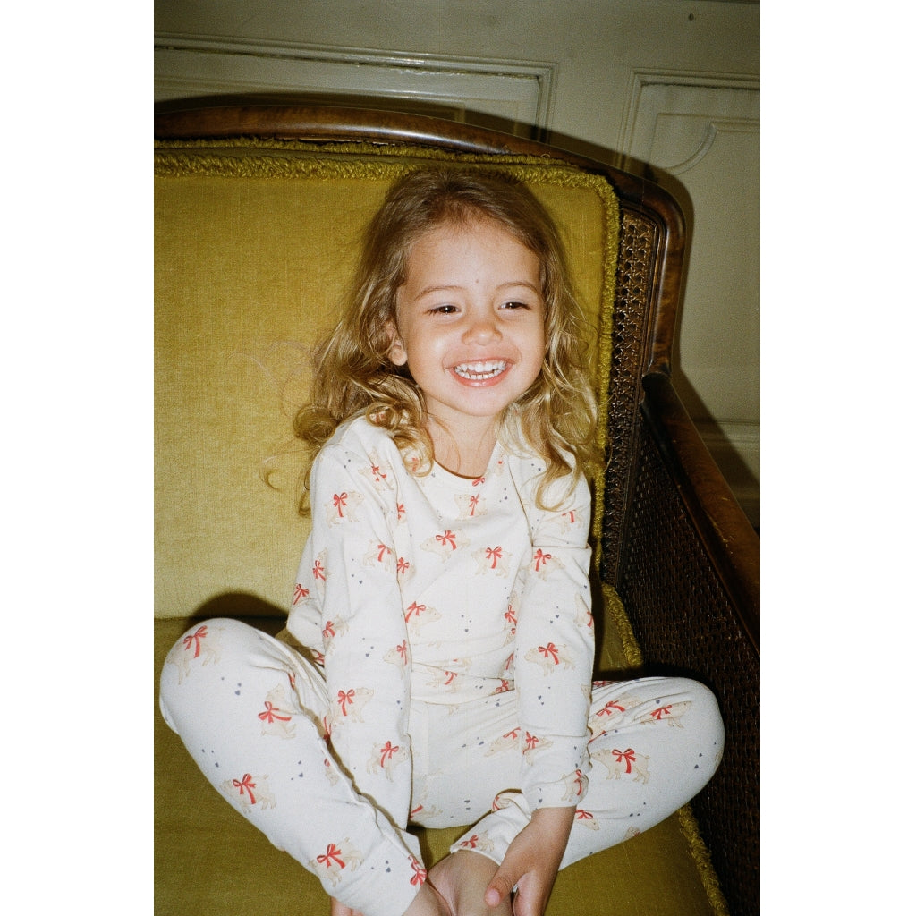 Σετ Χριστουγεννιάτικες Παιδικές Πιτζάμες πολύχρωμες Jour d'hiver 9 μηνών - 10 ετών Konges Slojd